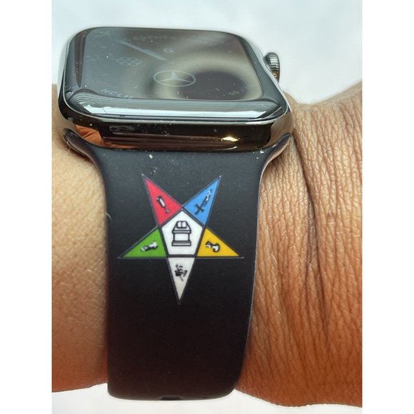 OES Order of the Eastern Star Silicone Band For Apple Watch Size 42/44 - Picture 7 of 12